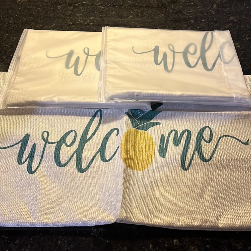 New welcome pineapple Decor pillow covers 12 x 20inch Set of 3